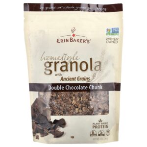 Erin Bakers Granola Homestyle com Grãos Ancestrais Pedaço de Chocolate Duplo 340 g (12 oz)