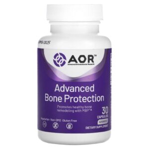 Advanced Orthomolecular Research AOR Proteção Avançada dos Ossos 40 mg 30 Cápsulas