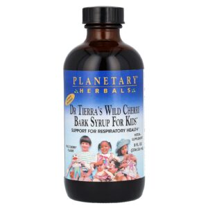 Planetary Herbals Do Dr. Tierras Xarope para Crianças com Casca de Cereja Silvestre Cereja Silvestre 23656 ml (8 fl oz)