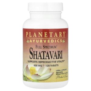 Planetary Herbals Aiurvédica Full Spectrum™ Shatavari 500 mg 120 Comprimidos