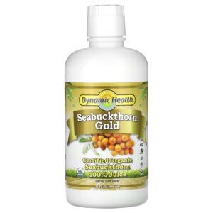 Dynamic Health Seabuckthorn Gold Suco 100% Orgânico Certificado Seabuckthorn 946 ml (32 fl oz)