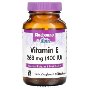 Bluebonnet Nutrition Vitamina E 100 Cápsulas Softgel