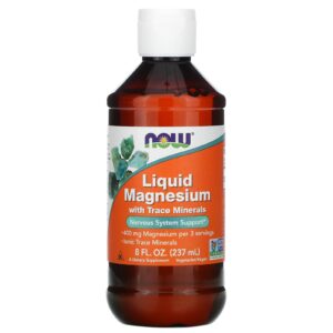 NOW Foods Magnésio Líquido com Oligoelementos 237 ml (8 fl oz)