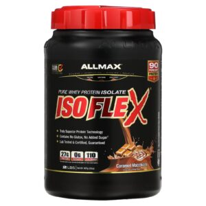ALLMAX ISOFLEX® Isolado de Whey Protein Puro Macchiato de Caramelo 907 g (2 lbs)
