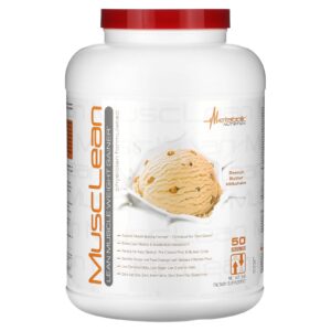 Metabolic Nutrition MuscLean Ganho de Peso Muscular Magro Milkshake de Manteiga de Amendoim 5 lb