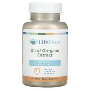 LifeTime Vitamins Óleo de Extrato de Orégano 150 mg 60 Cápsulas Softgel