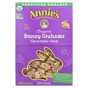 Annies Homegrown Biscoitos Orgânicos Assados da Bunny Graham Gotas de Chocolate 213 g (75 oz)