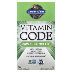 Garden of Life Vitamin Code RAW B-Complex 60 Cápsulas Veganas