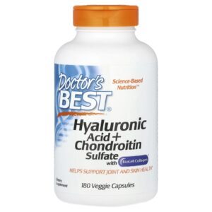 Doctors Best Ácido Hialurônico + Sulfato de Condroitina 180 Cápsulas Vegetais