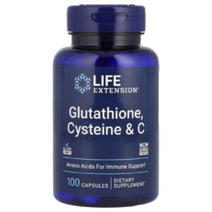 Life Extension Glutationa Cisteína e Vitamina C 100 Cápsulas