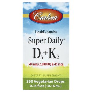 Carlson Super Daily® D3 + K2 1016 ml (034 fl oz)