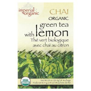 Uncle Lees Tea Imperial Organic Chá Verde com Chai de Limão 18 Saquinhos de Chá 324 g (114 oz)