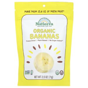 Natierra Liofilizado Orgânico Bananas 71 g (25 oz)