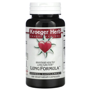 Kroeger Herb Co Fórmula para Pulmões 100 Cápsulas Vegetarianas