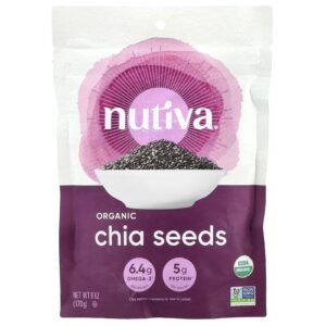 Nutiva Sementes de Chia Orgânica 170 g (6 oz)