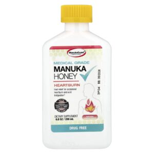 ManukaGuard Mel de Manuka de Classe Medicinal Natural e Pêssego 200 ml (68 oz)