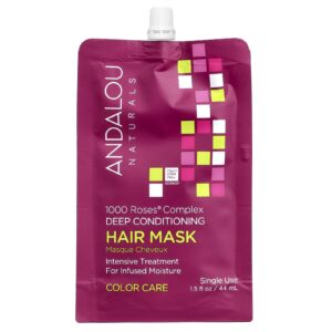 Andalou Naturals 1000 Roses® Complex Máscara Capilar de Condicionamento Profundo Cuidados com a Cor 44 ml (15 fl oz)