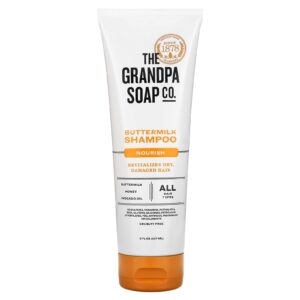 The Grandpa Soap Co. Shampoo de Leitelho Nutrição Todos os Tipos de Cabelo 237 ml (8 fl oz)