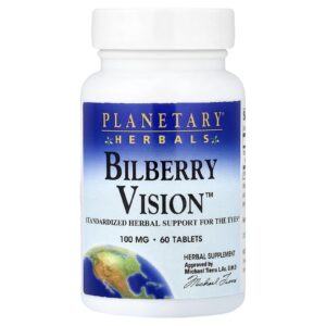 Planetary Herbals Bilberry Visão™ 100 mg 60 Comprimidos