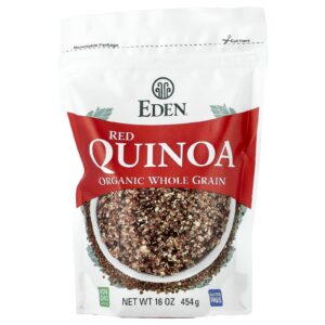 Eden Foods Grãos Integrais Orgânicos Quinoa Vermelha 454 g (16 oz)