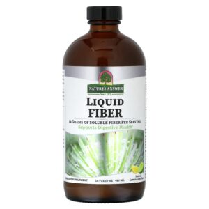 Natures Answer Fibra Líquida Limão-Limão Natural 480 ml (16 fl oz)