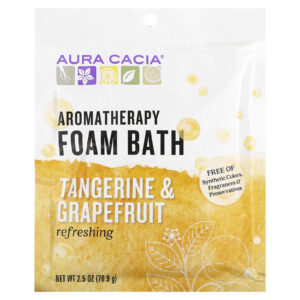 Aura Cacia Banho de Espuma de Aromaterapia Tangerina e Toranja 709 g (25 oz)