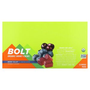 ProBar Bolt Cápsulas Mastigáveis Orgânicas de Energia Explosão de Berry 12 Pacotes 60 g (21 oz) Cada