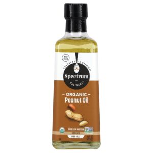 Spectrum Culinary Óleo de Amendoim Orgânico Extraído em Prensa 473 ml (16 fl oz)