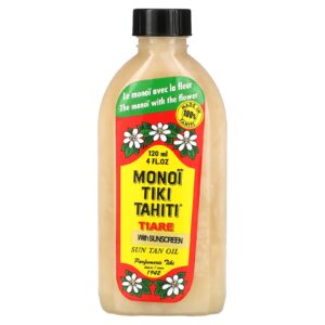 Monoi Tiare Tahiti Óleo de Bronzeamento Solar com Protetor Solar FPS 3 120 ml (4 fl oz)