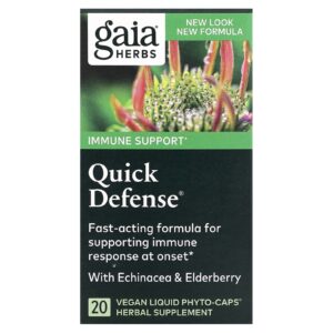 Gaia Herbs Quick Defense 20 Phyto-Caps Líquidas Veganas