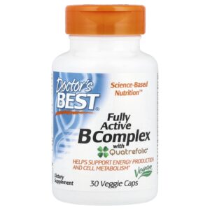 Doctors Best Complexo B Totalmente Ativo com Quatrefolic 30 Cápsulas Vegetais