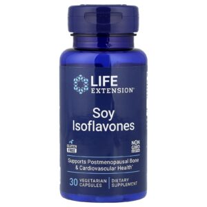 Life Extension Isoflavonas de Soja 30 Cápsulas Vegetarianas (135 mg por Cápsula)