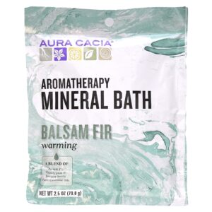 Aura Cacia Banho Mineral de Aromaterapia Abeto Balsâmico Aquecedor 2.5 oz (709 g)