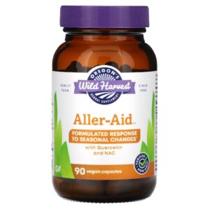 Oregons Wild Harvest Aller-Aid with Quercetin and NAC 90 Vegan Capsules