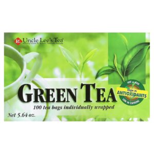 Uncle Lees Tea Legends of China Chá Verde 100 Saquinhos de Chá 564 oz