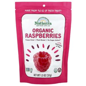 Natierra Framboesa Orgânica Liofilizada 37 g (13 oz)