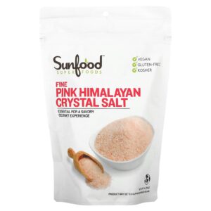 Sunfood Sal Cristalino Fino do Himalaia 454 g (1 lb)