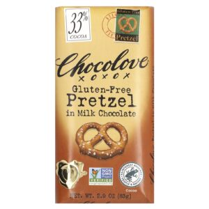 Chocolove Pretzel sem Glúten em Chocolate ao Leite 33% de Cacau 83 g (29 oz)