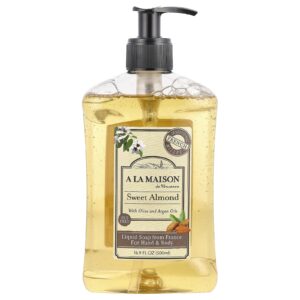A La Maison de Provence Sabonete Líquido para Mãos e Corpo Amêndoa Doce 500 ml (169 fl oz)