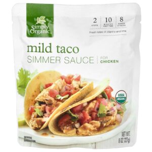 Simply Organic Molho Taco Suave para Frango 227 g (8 oz)