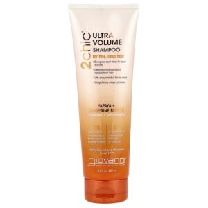 Giovanni 2chic® Shampoo Ultra Volume Para Cabelos Finos e Sem Volume Mamão + Manteiga de Tangerina 250 ml (85 fl oz)