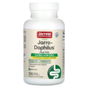 Jarrow Formulas Jarro-Dophilus Plus Vegano 300 Cápsulas Vegetais