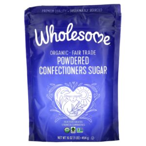 Wholesome Sweeteners Açúcar de Confeiteiro em Pó Orgânico 454 g (1 lb)