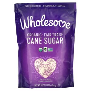 Wholesome Sweeteners Açúcar de Cana Orgânico 454 g (1 lb)