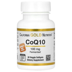 California Gold Nutrition CoQ10 100 mg 30 Cápsulas Softgel Vegetais
