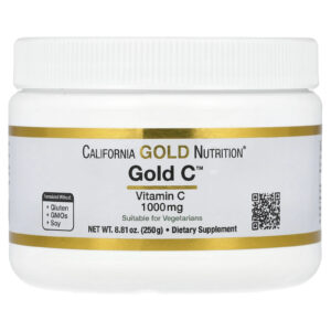 California Gold Nutrition Pó Gold C Vitamina C 1.000 mg 250 g (881 oz)