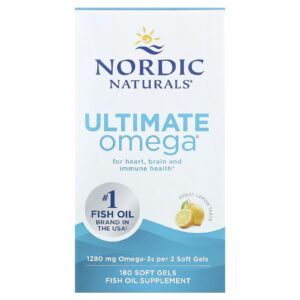 Nordic Naturals Ultimate Omega® Limão 180 Cápsulas Softgel (640 mg por Cápsula Softgel)