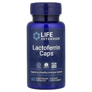 Life Extension Cápsulas de Lactoferrina 60 Cápsulas Vegetarianas (300 mg por Cápsula)
