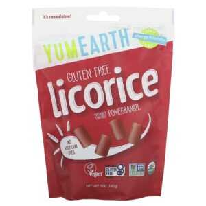 YumEarth Alcaçuz de Romã Macio Sem Glúten + Yum 5 oz (142 g)