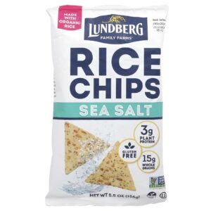 Lundberg Chips de Arroz Sal Marinho 156 g (55 oz)